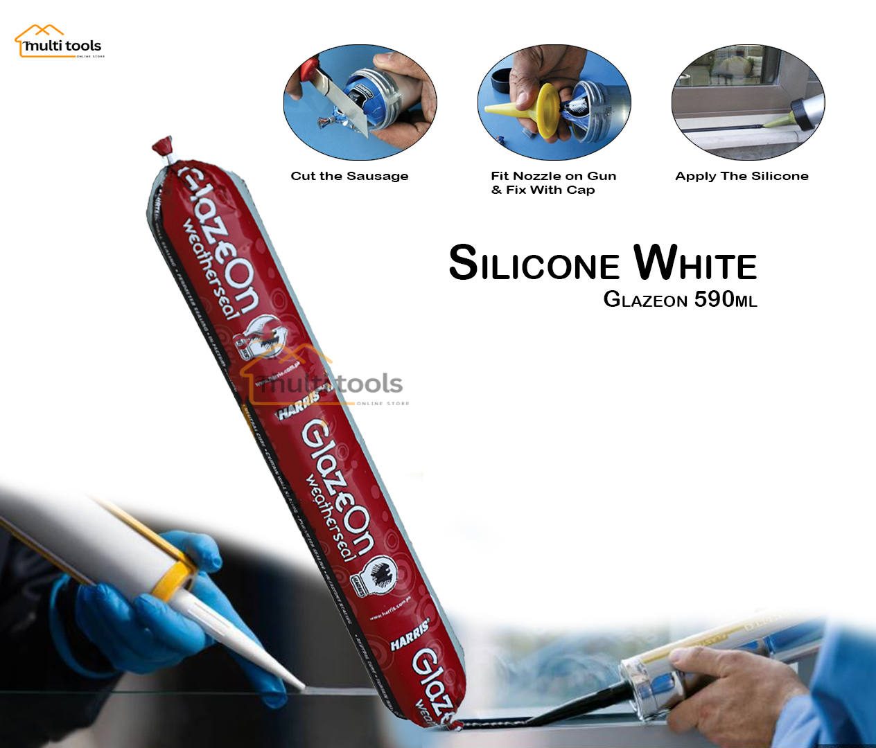 Silicone White  (Glazeon 590 ml)